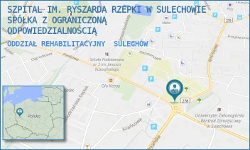 ODDZIAŁ REHABILITACYJNY - SZPITAL IM. RYSZARDA RZEPKI W SULECHOWIE SPÓŁKA Z OGRANICZONĄ ODPOWIEDZIALNOŚCIĄ - UL. ARMII KRAJOWEJ 50,  SULECHÓW