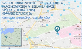 CENTRALNA ENDOSKOPIA - SZPITAL UNIWERSYTECKI  IMIENIA KAROLA MARCINKOWSKIEGO W ZIELONEJ GÓRZE SPÓŁKA Z OGRANICZONĄ ODPOWIEDZIALNOŚCIĄ - UL. ZYTY 26,  ZIELONA GÓRA
