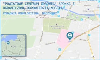 PORADNIA ONKOLOGICZNA - "POWIATOWE CENTRUM ZDROWIA" SPÓŁKA Z OGRANICZONĄ ODPOWIEDZIALNOŚCIĄ - PIŁSUDSKIEGO 8,  DREZDENKO