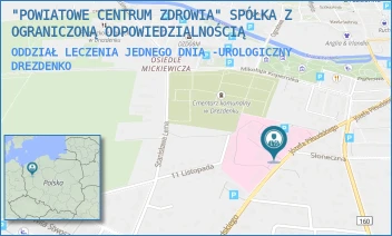 ODDZIAŁ LECZENIA JEDNEGO DNIA -UROLOGICZNY - "POWIATOWE CENTRUM ZDROWIA" SPÓŁKA Z OGRANICZONĄ ODPOWIEDZIALNOŚCIĄ - PIŁSUDSKIEGO 8,  DREZDENKO