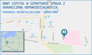 PORADNIA REUMATOLOGICZNA - NOWY SZPITAL W SZPROTAWIE SPÓŁKA Z OGRANICZONĄ ODPOWIEDZIALNOŚCIĄ - UL. HENRYKOWSKA 1,  SZPROTAWA