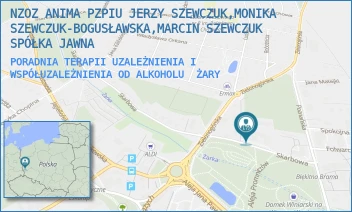 PORADNIA TERAPII UZALEŻNIENIA I WSPÓŁUZALEŻNIENIA OD ALKOHOLU - NZOZ ANIMA PZPIU JERZY SZEWCZUK,MONIKA SZEWCZUK-BOGUSŁAWSKA,MARCIN SZEWCZUK SPÓŁKA JAWNA - UL. SKARBOWA 2,  ŻARY