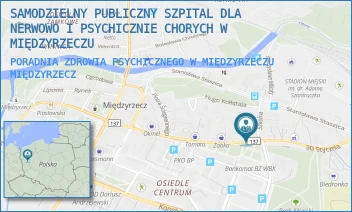 PORADNIA ZDROWIA PSYCHICZNEGO W MIĘDZYRZECZU - SAMODZIELNY PUBLICZNY SZPITAL DLA NERWOWO I PSYCHICZNIE CHORYCH W MIĘDZYRZECZU - UL. 30 STYCZNIA 43/2,  MIĘDZYRZECZ