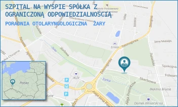 PORADNIA OTOLARYNGOLOGICZNA - SZPITAL NA WYSPIE SPÓŁKA Z OGRANICZONĄ ODPOWIEDZIALNOŚCIĄ - UL. SKARBOWA 2,  ŻARY