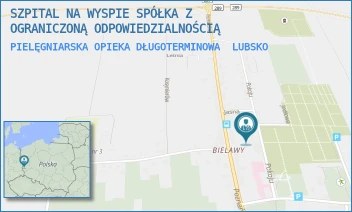 PIELĘGNIARSKA OPIEKA DŁUGOTERMINOWA - SZPITAL NA WYSPIE SPÓŁKA Z OGRANICZONĄ ODPOWIEDZIALNOŚCIĄ - UL. POKOJU 1A,  LUBSKO