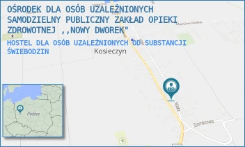 HOSTEL DLA OSÓB UZALEŻNIONYCH OD SUBSTANCJI - OŚRODEK DLA OSÓB UZALEŻNIONYCH SAMODZIELNY PUBLICZNY ZAKŁAD OPIEKI ZDROWOTNEJ ,,NOWY DWOREK" - UL. MAŁA 5,  ŚWIEBODZIN