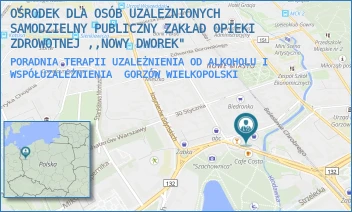 PORADNIA TERAPII UZALEŻNIENIA OD ALKOHOLU I WSPÓŁUZALEŻNIENIA - OŚRODEK DLA OSÓB UZALEŻNIONYCH SAMODZIELNY PUBLICZNY ZAKŁAD OPIEKI ZDROWOTNEJ ,,NOWY DWOREK" - UL. WŁADYSŁAWA ŁOKIETKA 33,  GORZÓW WIELKOPOLSKI