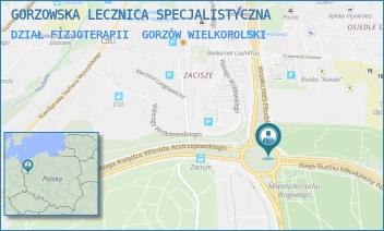 DZIAŁ FIZJOTERAPII - GORZOWSKA LECZNICA SPECJALISTYCZNA - RONDO MARSZ. JÓZEFA PIŁSUDSKIEGO 1B,  GORZÓW WIELKOPOLSKI
