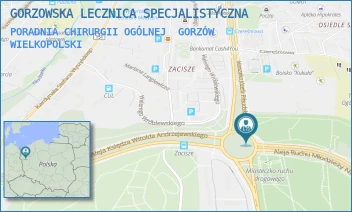 PORADNIA CHIRURGII OGÓLNEJ - GORZOWSKA LECZNICA SPECJALISTYCZNA - RONDO MARSZ. JÓZEFA PIŁSUDSKIEGO 1B,  GORZÓW WIELKOPOLSKI