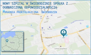 PORADNIA PROKTOLOGICZNA - NOWY SZPITAL W ŚWIEBODZINIE SPÓŁKA Z OGRANICZONĄ ODPOWIEDZIALNOŚCIĄ - MŁYŃSKA 6,  ŚWIEBODZIN