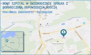 PRACOWNIA ENDOSKOPII - NOWY SZPITAL W ŚWIEBODZINIE SPÓŁKA Z OGRANICZONĄ ODPOWIEDZIALNOŚCIĄ - UL. MŁYŃSKA 6,  ŚWIEBODZIN