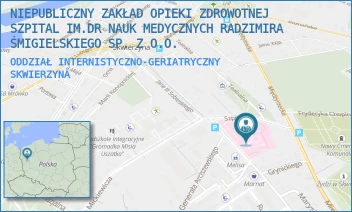 ODDZIAŁ INTERNISTYCZNO-GERIATRYCZNY - NIEPUBLICZNY ZAKŁAD OPIEKI ZDROWOTNEJ SZPITAL IM.DR NAUK MEDYCZNYCH RADZIMIRA ŚMIGIELSKIEGO SP. Z O.O. - UL. SZPITALNA 5,  SKWIERZYNA