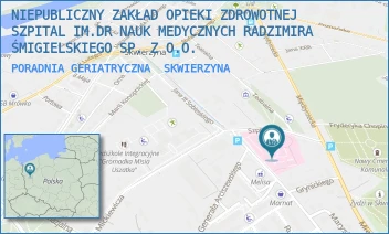 PORADNIA GERIATRYCZNA - NIEPUBLICZNY ZAKŁAD OPIEKI ZDROWOTNEJ SZPITAL IM.DR NAUK MEDYCZNYCH RADZIMIRA ŚMIGIELSKIEGO SP. Z O.O. - UL. SZPITALNA 5,  SKWIERZYNA