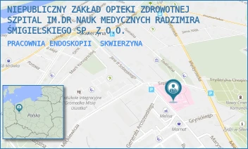 PRACOWNIA ENDOSKOPII - NIEPUBLICZNY ZAKŁAD OPIEKI ZDROWOTNEJ SZPITAL IM.DR NAUK MEDYCZNYCH RADZIMIRA ŚMIGIELSKIEGO SP. Z O.O. - UL. SZPITALNA 5,  SKWIERZYNA