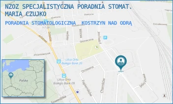 PORADNIA STOMATOLOGICZNA - MARIA CZUJKO NZOZ SPECJALISTYCZNA PORADNIA STOMAT. - UL. JANA PAWŁA II 36A [BRAK],  KOSTRZYN NAD ODRĄ