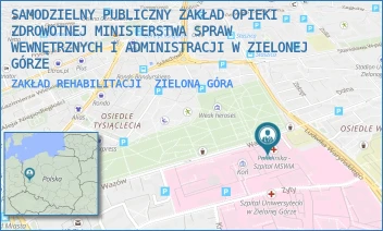ZAKŁAD REHABILITACJI - SAMODZIELNY PUBLICZNY ZAKŁAD OPIEKI ZDROWOTNEJ MINISTERSTWA SPRAW WEWNĘTRZNYCH I ADMINISTRACJI W ZIELONEJ GÓRZE - UL. WAZÓW 42,  ZIELONA GÓRA