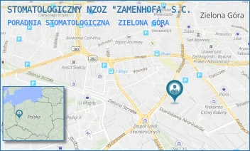 PORADNIA STOMATOLOGICZNA - STOMATOLOGICZNY NZOZ "ZAMENHOFA" S.C. - UL. STANISŁAWA MONIUSZKI 16,  ZIELONA GÓRA