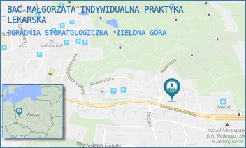 PORADNIA STOMATOLOGICZNA - BAC MAŁGORZATA INDYWIDUALNA PRAKTYKA LEKARSKA - UL. SZOSA KISIELIŃSKA 18,  ZIELONA GÓRA