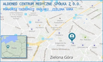 PORADNIA CHIRURGII OGÓLNEJ - ALDEMED CENTRUM MEDYCZNE SPÓŁKA Z O.O. - UL. AL.NIEPODLEGŁOŚCI 1,  ZIELONA GÓRA