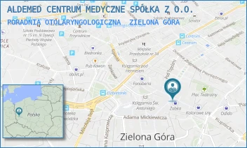 PORADNIA OTOLARYNGOLOGICZNA - ALDEMED CENTRUM MEDYCZNE SPÓŁKA Z O.O. - UL. AL.NIEPODLEGŁOŚCI 1,  ZIELONA GÓRA