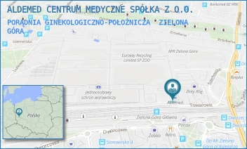 PORADNIA GINEKOLOGICZNO-POŁOŻNICZA - ALDEMED CENTRUM MEDYCZNE SPÓŁKA Z O.O. - UL. TOWAROWA 20,  ZIELONA GÓRA