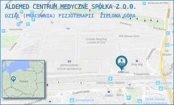 DZIAŁ (PRACOWNIA) FIZJOTERAPII - ALDEMED CENTRUM MEDYCZNE SPÓŁKA Z O.O. - UL. TOWAROWA 20,  ZIELONA GÓRA