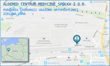 PORADNIA CHIRURGII URAZOWO-ORTOPEDYCZNEJ - ALDEMED CENTRUM MEDYCZNE SPÓŁKA Z O.O. - UL. TOWAROWA 20,  ZIELONA GÓRA