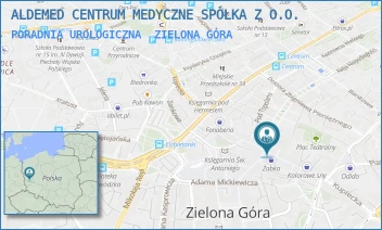 PORADNIA UROLOGICZNA - ALDEMED CENTRUM MEDYCZNE SPÓŁKA Z O.O. - UL. AL.NIEPODLEGŁOŚCI 1,  ZIELONA GÓRA