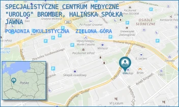 PORADNIA OKULISTYCZNA - SPECJALISTYCZNE CENTRUM MEDYCZNE "UROLOG" BROMBER, HALIŃSKA SPÓŁKA JAWNA - UL. ANIELI KRZYWOŃ 2,  ZIELONA GÓRA