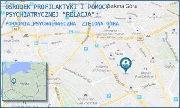 PORADNIA PSYCHOLOGICZNA - OŚRODEK PROFILAKTYKI I POMOCY PSYCHIATRYCZNEJ "RELACJA" - UL. FABRYCZNA 14D,  ZIELONA GÓRA