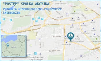 PORADNIA GINEKOLOGICZNO-POŁOŻNICZA - "POSTĘP" SPÓŁKA AKCYJNA - UL. MATEJKI 1,  ŚWIEBODZIN