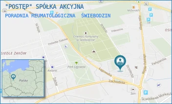 PORADNIA REUMATOLOGICZNA - "POSTĘP" SPÓŁKA AKCYJNA - UL. STRZELECKA 1,  ŚWIEBODZIN