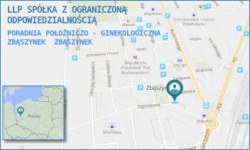 PORADNIA POŁOŻNICZO - GINEKOLOGICZNA - ZBĄSZYNEK - LLP SPÓŁKA Z OGRANICZONĄ ODPOWIEDZIALNOŚCIĄ - UL. DŁUGA 1,  ZBĄSZYNEK