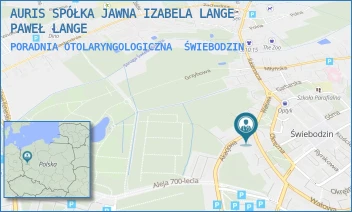 PORADNIA OTOLARYNGOLOGICZNA - AURIS SPÓŁKA JAWNA IZABELA LANGE PAWEŁ LANGE - UL. WAŁOWA 14C,  ŚWIEBODZIN