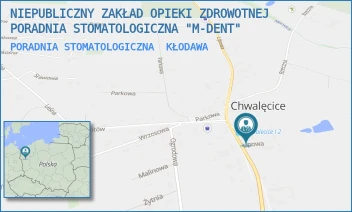 PORADNIA STOMATOLOGICZNA - NIEPUBLICZNY ZAKŁAD OPIEKI ZDROWOTNEJ PORADNIA STOMATOLOGICZNA "M-DENT" - UL. KOŚCIELNA 9,  KŁODAWA