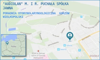 PORADNIA OTORYNOLARYNGOLOGICZNA - "AUDIOLAN" M. I R. PUCHAŁA SPÓŁKA JAWNA - UL. JANA DEKERTA 59/B,  GORZÓW WIELKOPOLSKI