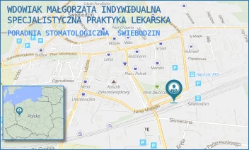 PORADNIA STOMATOLOGICZNA - WDOWIAK MAŁGORZATA INDYWIDUALNA SPECJALISTYCZNA PRAKTYKA LEKARSKA - UL. MATEJKI 1/109,  ŚWIEBODZIN