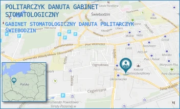 GABINET STOMATOLOGICZNY DANUTA POLITARCZYK - POLITARCZYK DANUTA GABINET STOMATOLOGICZNY - UL. MATEJKI 1,  ŚWIEBODZIN