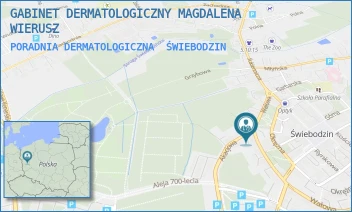 PORADNIA DERMATOLOGICZNA - GABINET DERMATOLOGICZNY MAGDALENA WIERUSZ - UL. WAŁOWA 14C,  ŚWIEBODZIN