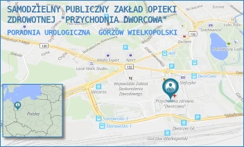 PORADNIA UROLOGICZNA - SAMODZIELNY PUBLICZNY ZAKŁAD OPIEKI ZDROWOTNEJ "PRZYCHODNIA DWORCOWA" - UL. DWORCOWA 4,  GORZÓW WIELKOPOLSKI