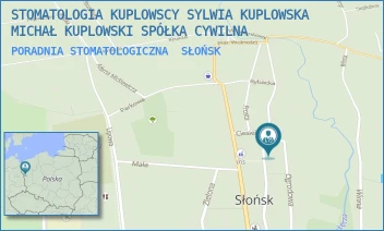 PORADNIA STOMATOLOGICZNA - STOMATOLOGIA KUPLOWSCY SYLWIA KUPLOWSKA MICHAŁ KUPLOWSKI SPÓŁKA CYWILNA - UL. PUSZKINA 22,  SŁOŃSK