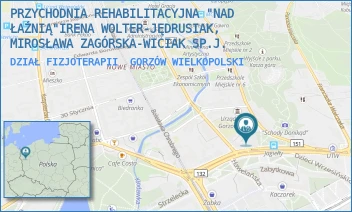 DZIAŁ FIZJOTERAPII - PRZYCHODNIA REHABILITACYJNA "NAD ŁAŹNIĄ"IRENA WOLTER-JĘDRUSIAK, MIROSŁAWA ZAGÓRSKA-WICIAK SP.J. - UL. WŁADYSŁAWA JAGIEŁŁY 11,  GORZÓW WIELKOPOLSKI