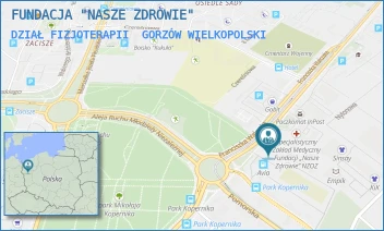 DZIAŁ FIZJOTERAPII - FUNDACJA "NASZE ZDROWIE" - FRANCISZKA WALCZAKA 23E,  GORZÓW WIELKOPOLSKI
