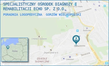 PORADNIA LOGOPEDYCZNA - SPECJALISTYCZNY OŚRODEK DIAGNOZY I REHABILITACJI ECHO SP. Z O.O. - UL. UL. GWIAŹDZISTA 4,  GORZÓW WIELKOPOLSKI