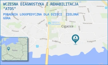 PORADNIA LOGOPEDYCZNA DLA DZIECI - WCZESNA DIAGNOSTYKA I REHABILITACJA "ATOS" - UL. PODGÓRNA 13,  ZIELONA GÓRA