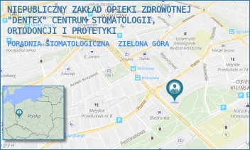 PORADNIA STOMATOLOGICZNA - NIEPUBLICZNY ZAKŁAD OPIEKI ZDROWOTNEJ "DENTEX" CENTRUM STOMATOLOGII, ORTODONCJI I PROTETYKI - UL. PTASIA 16A-16B/010,  ZIELONA GÓRA