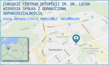 DZIAŁ REHABILITACJI MEDYCZNEJ - LUBUSKIE CENTRUM ORTOPEDII IM. DR. LECHA WIERUSZA SPÓŁKA Z OGRANICZONĄ ODPOWIEDZIALNOŚCIĄ - UL. ZAMKOWA 1,  ŚWIEBODZIN