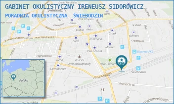 PORADNIA OKULISTYCZNA - GABINET OKULISTYCZNY IRENEUSZ SIDOROWICZ - UL. MATEJKI 1/112,  ŚWIEBODZIN
