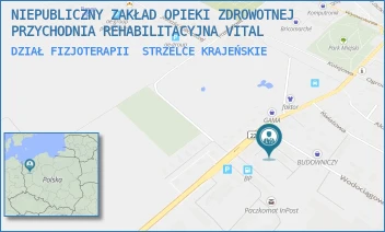 DZIAŁ FIZJOTERAPII - NIEPUBLICZNY ZAKŁAD OPIEKI ZDROWOTNEJ PRZYCHODNIA REHABILITACYJNA VITAL - UL. WODOCIĄGOWA 14C,  STRZELCE KRAJEŃSKIE