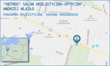 PORADNIA OKULISTYCZNA - "OPTMED" SALON OKULISTYCZNO-OPTYCZNY ANDRZEJ WLAZŁO - UL. OBROŃCÓW STALINGRADU 12A,  KROSNO ODRZAŃSKIE